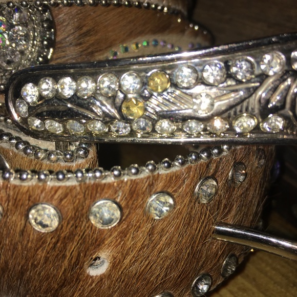 Nocona Rhinestone Western Belt - Picture 4 of 6